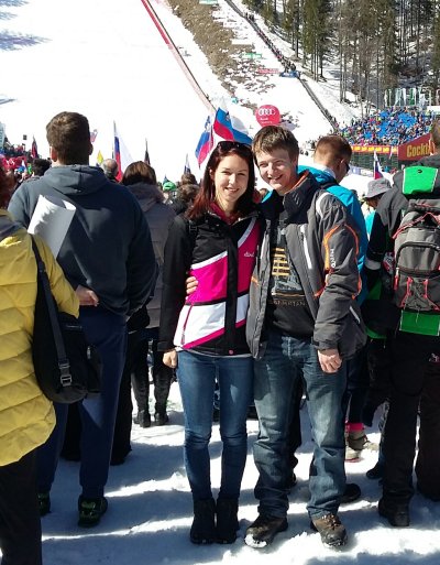 Prvi izlet v Planico, ko sva bila še sama. Letos pa bi rada peljlala še najine 3 sinove